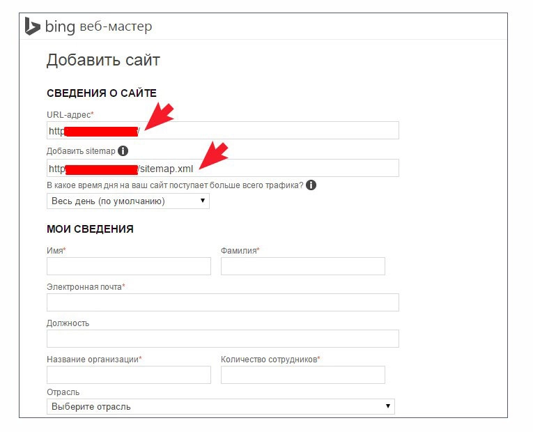 Додавання сайту до Bing хостинг Україна